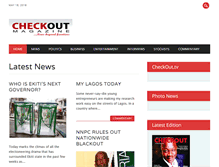 Tablet Screenshot of checkoutmagazine.com